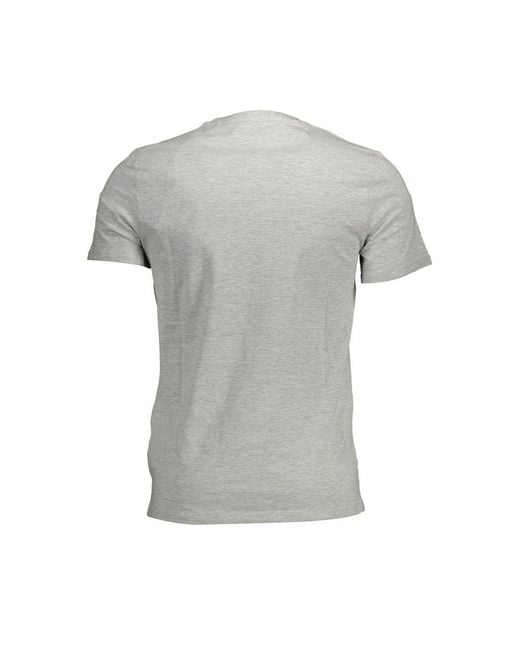 Guess Gray Cotton Men Tshirt for men