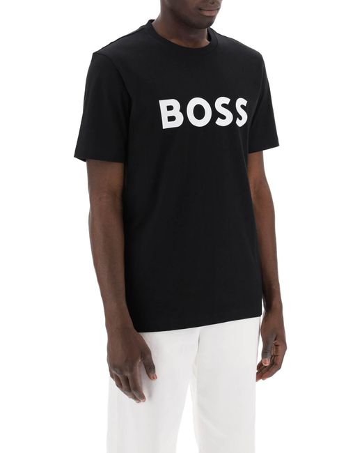 Boss Black Tiburt 354 Logo Print T Shirt for men