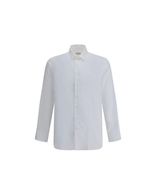 Etro Blue Shirt Roma for men