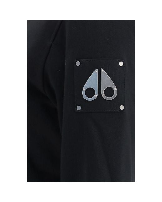 Moose Knuckles Black Cotton Sweatshirt