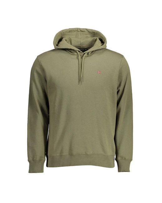 Napapijri Men's Green Cotton Sweater - Main Image