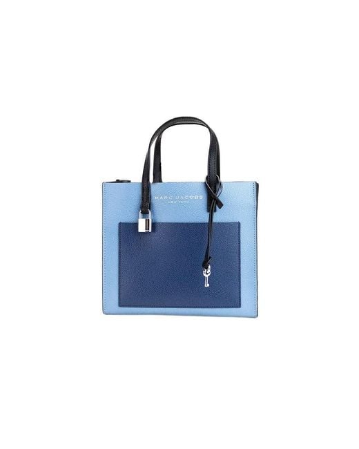 Marc Jacobs Mini Grind Colorblock Leather Tote Bag In Blue Heaven Multi At Nordstrom Rack
