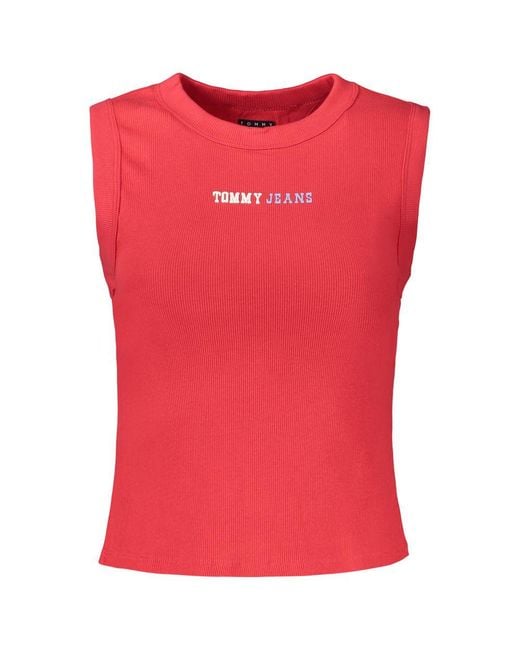 Tommy Hilfiger Red Cotton 's Tank