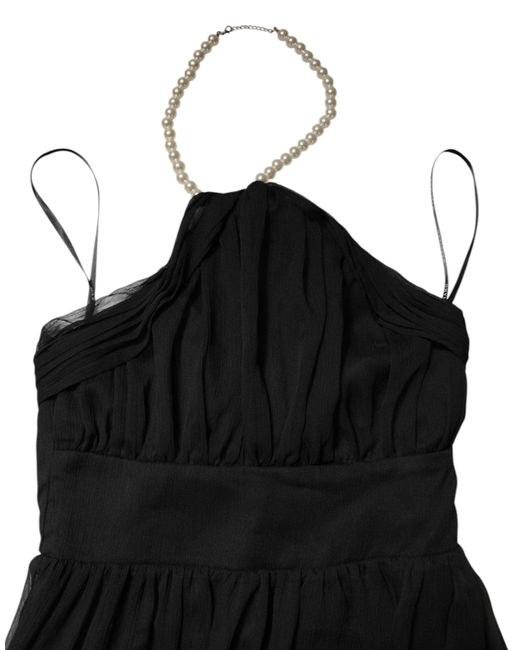 MARCIANO BY GUESS Black Tulle Pearl Sleeveless Long Gown Dress for men