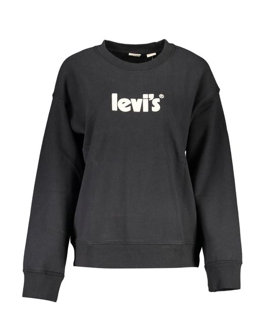 Levi's Black Chic Cotton Logo Sweatshirt