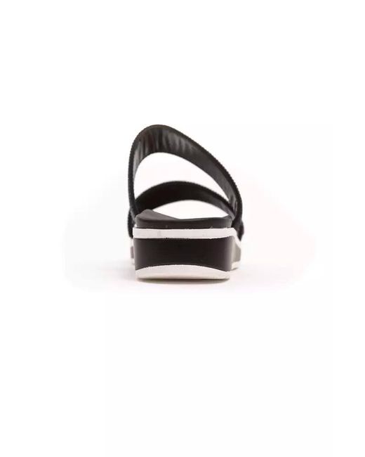 Péché Originel Black Textile Sandal