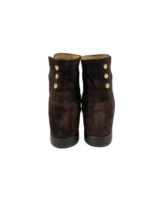 Borbonese Black Brown Leather Boot