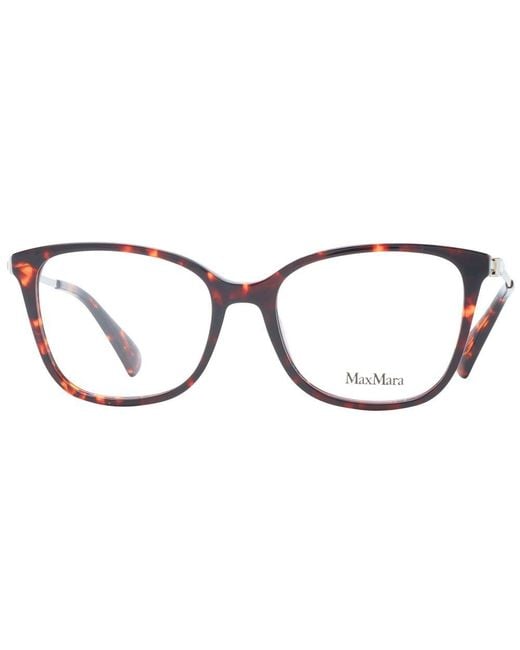 Max Mara Metallic Brown Plastic Glasses (frames) for men