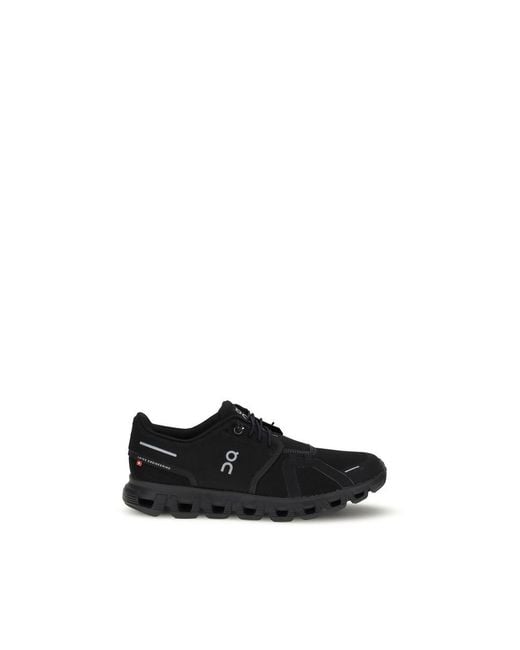 On Shoes Black Polyurethane Athletic Sneakers for men