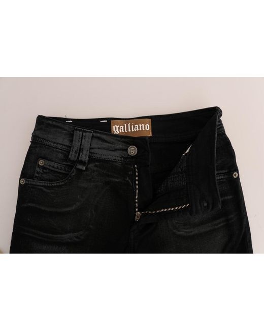 John Galliano Blue Wash Cotton Stretch Regular Fit Jeans