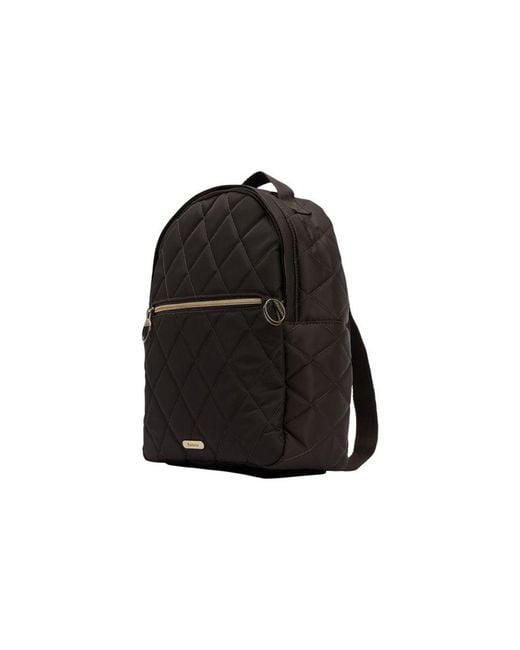 Barbour Black Green Polyamide Backpack