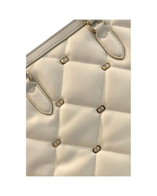 Twinset Metallic Pink Polyurethane Handbag
