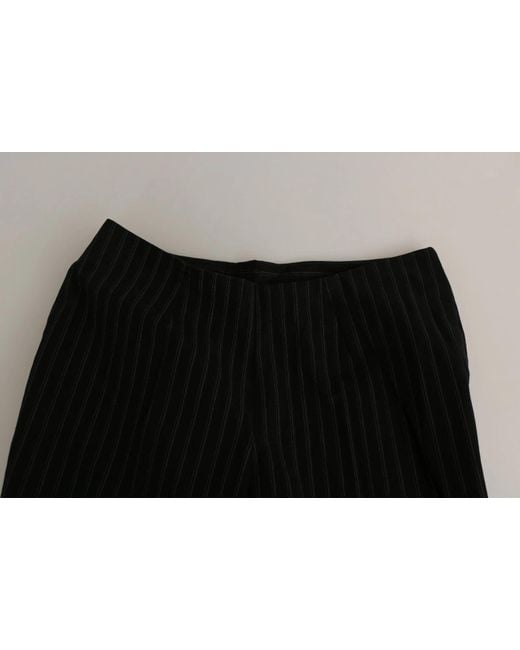 Bencivenga Black High Waist Straight Dress Trouser Pants