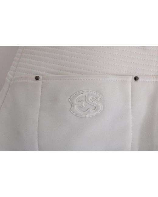 Ermanno Scervino White Trousers Sig30310 Cotton