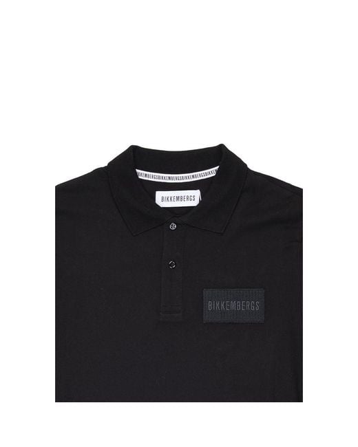 Bikkembergs Black Cotton Polo Shirt for men