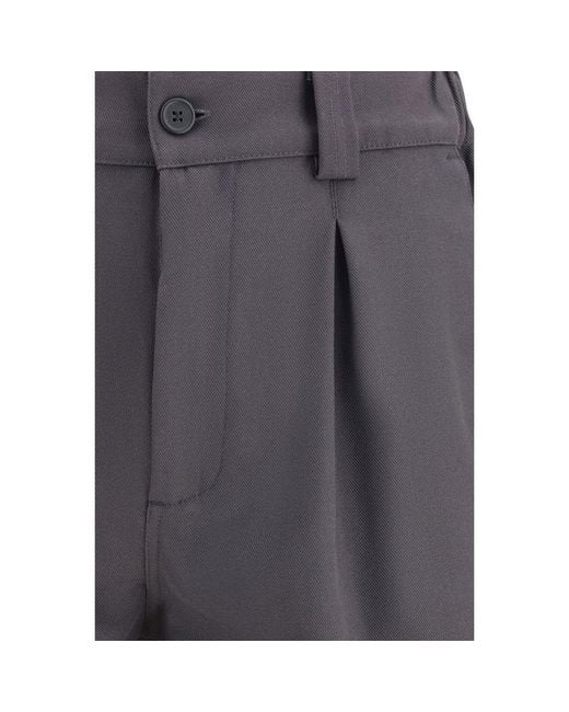 GR10K Gray Cotton Bermuda Shorts for men