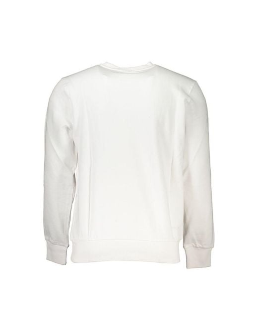 North Sails White Cotton Sweater for men