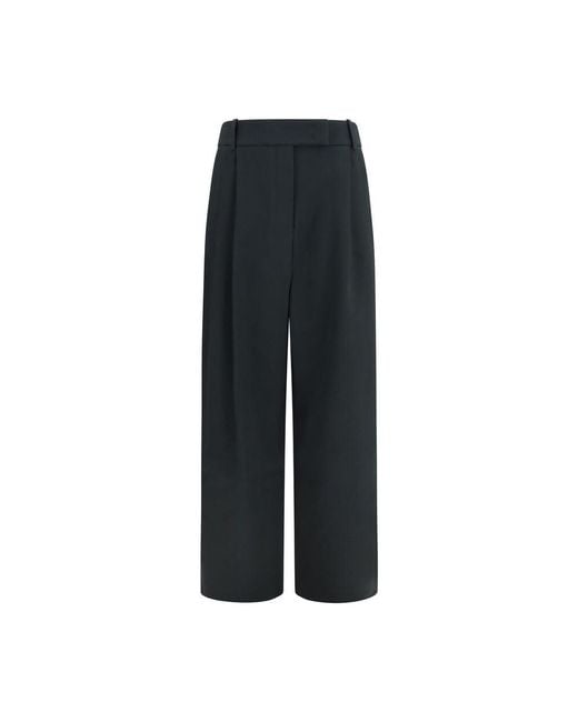 Giorgio Armani Black Silk Casual Pants