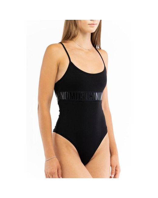 Moschino Black Cotton Bodysuit