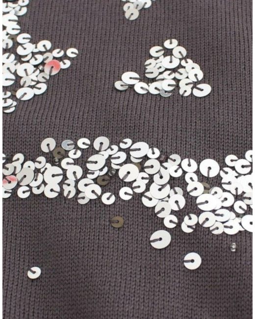 John Galliano Multicolor Turtleneck Cotton Sweater Brown Sig11968