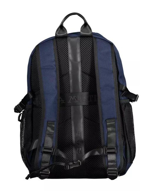 La Martina Blue Polyester Backpack for men