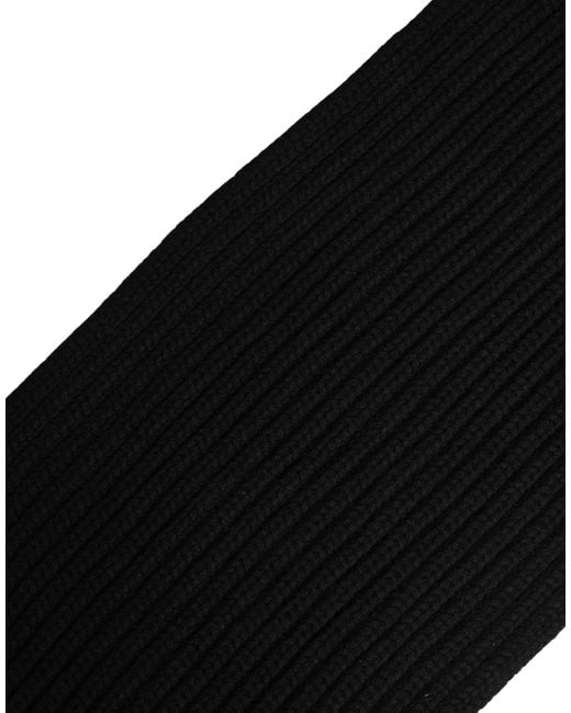 Dolce & Gabbana Black Cashmere Knitted Neck Warmer Scarf for men