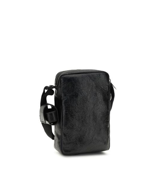 Balenciaga Black Lamb Ovis Aries Aries Shoulder Bag for men