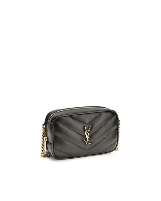 Saint Laurent Black Lamb Ovis Aries Aries Shoulder Bag