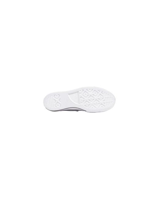Converse White Leather Platform Sneakers