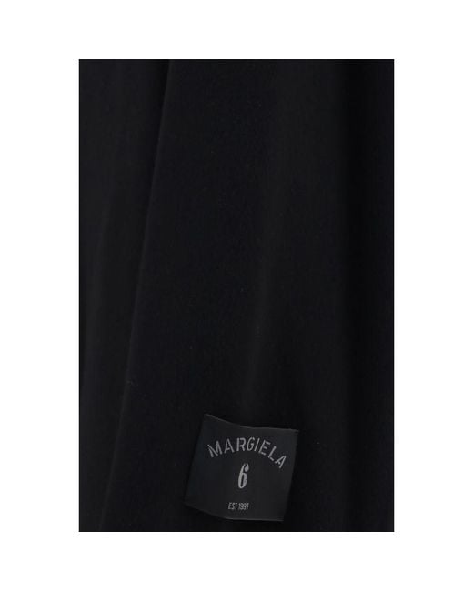 MM6 by Maison Margiela Black Wool Oves Aries Coat for men