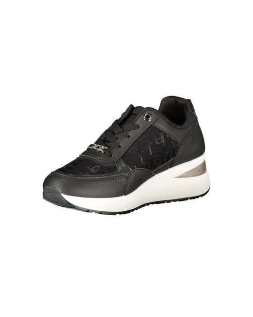 Laura Biagiotti Black Polyurethane Sneaker