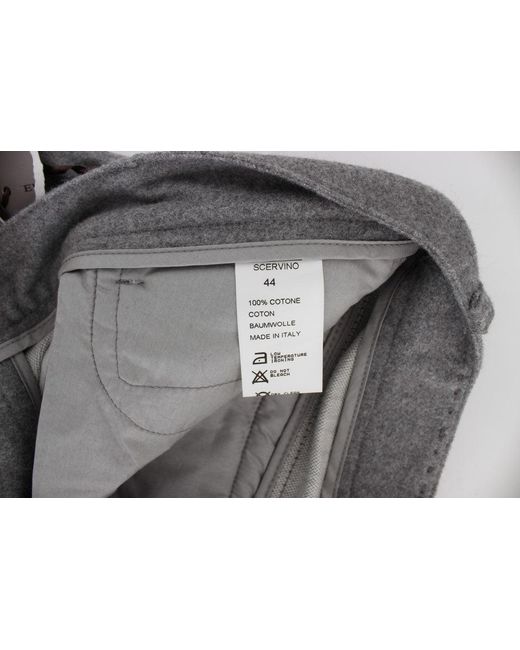 Ermanno Scervino Gray Chic Casual Cotton Pants