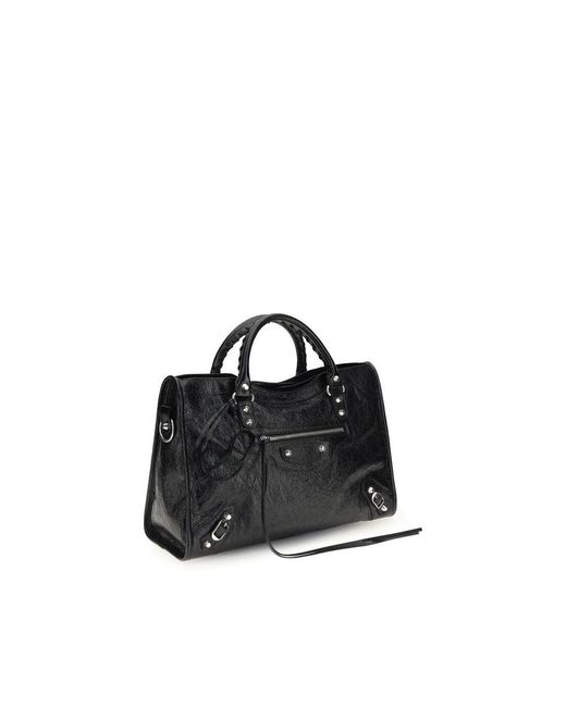 Balenciaga Black Lamb Ovis Aries Aries Shoulder Bag