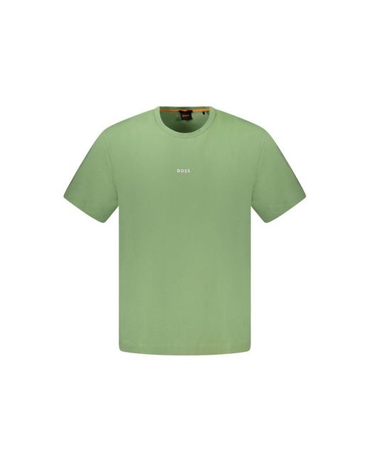 Boss Green Cotton T-Shirt for men