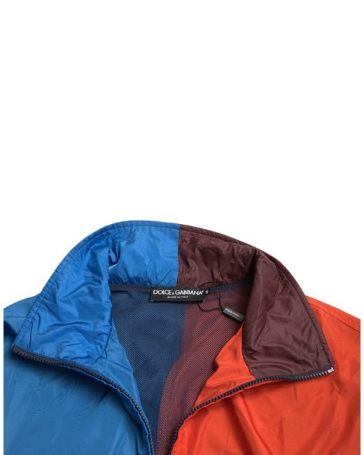 Dolce & Gabbana Blue Color Windbreaker Jacket for men