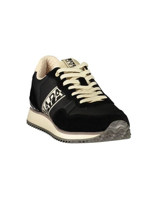 Napapijri Black Nero Polyester Uomo Sneaker for men