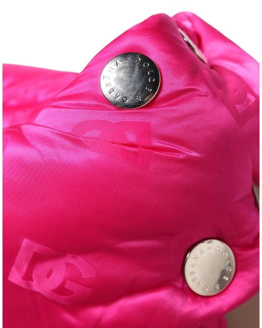 Dolce & Gabbana Pink Logo Print Whole Head Wrap Capello Hat for men