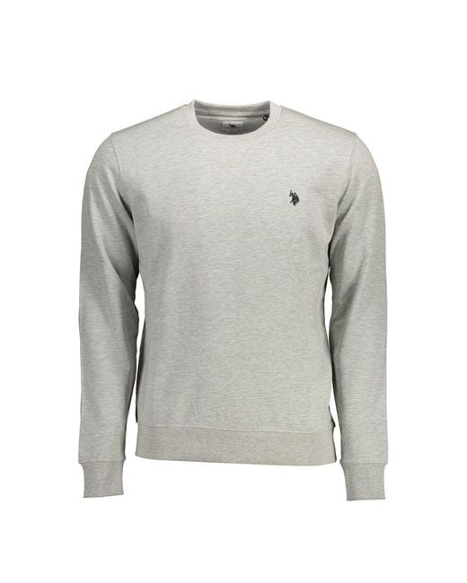 U.S. POLO ASSN. Gray Cotton Men's Sweatshirt for men