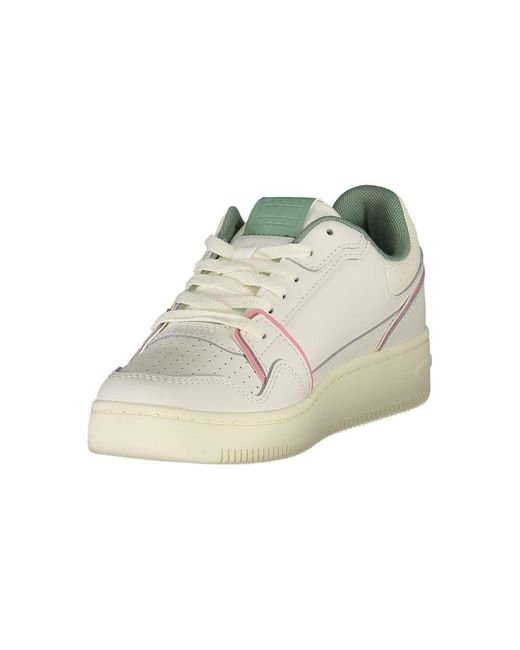 Tommy Hilfiger White Lowtop Laceup Sneakers