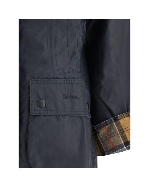 Barbour Blue Breadnell Waxed Jacket