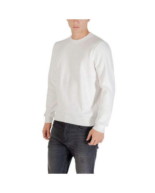 Antony Morato White Beige Polyester Sweatshirt for men