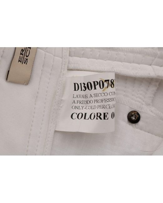 Ermanno Scervino White Trousers Sig30310 Cotton