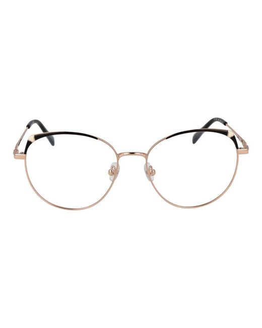 Emilio Pucci Metallic Rose Gold Metal Glasses (frames)