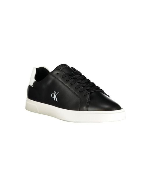 Calvin Klein Black Polyurethane Sneaker