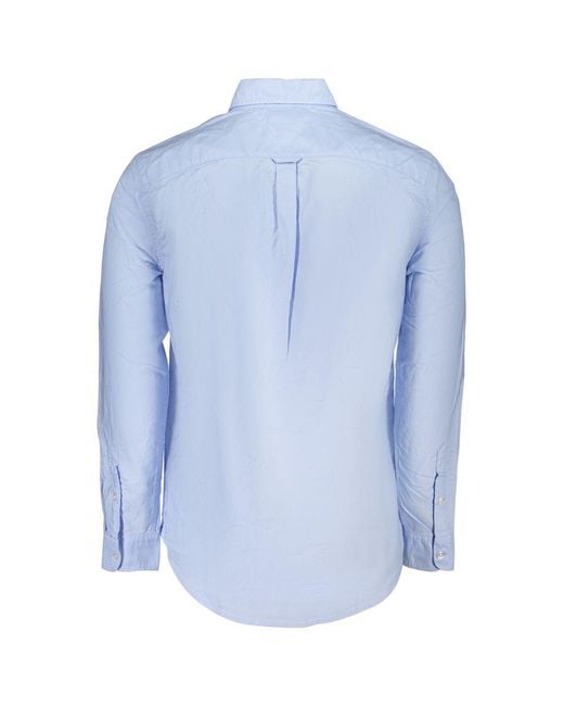 Tommy Hilfiger Blue Azzurro Cotton Shirt for men