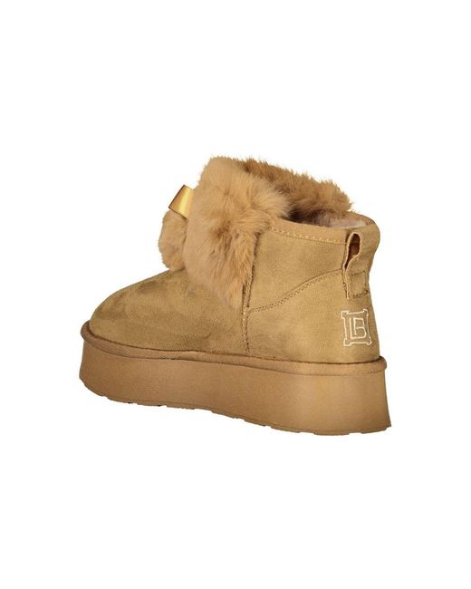 Laura Biagiotti Brown Polyester Boot
