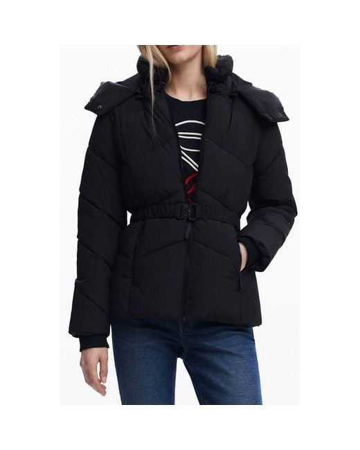 Desigual Black Polyester Jacket