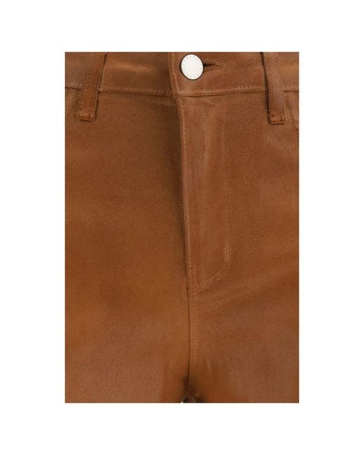 L'Agence Brown Wide Leg Jeans Clayton