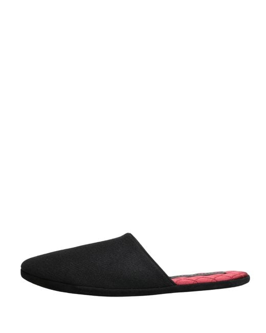 Dolce & Gabbana Black Wool Cashmere Red Quilted Slippers Shoes for men