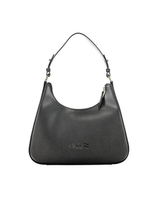 La Martina Gray Leather Handbag